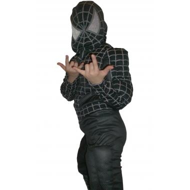 Costum negru Spiderman 6 - 8 ani