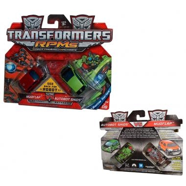 Transformers - set 2 masinute (Mudflap vs Skids)