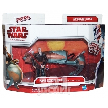 Vehicul Star Wars - Speeder Bike cu Count Dooku