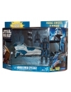 Vehicul Star Wars si figurina Mandalorian 