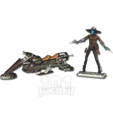 Vehicul Star Wars si figurina Cad Bane