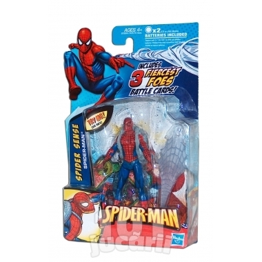 Figurina Spiderman cu panza de paianjen