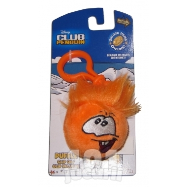 Breloc puffle portocaliu