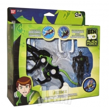 Set vehicul si figurina - Alien X