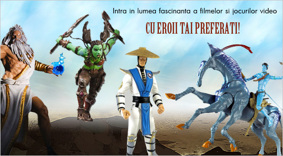 Intra in lumea fascinanta a filmelor si jocurilor video cu eroii tai preferati!