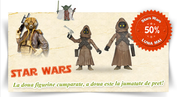 Reduceri figurine Star Wars in luna aprilie!