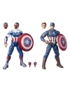 Avengers Marvel Legends Set figurine articulate Captain America: Sam Wilson & Steve Rogers 15 cm