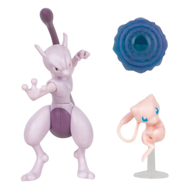 Pokemon Set 2 figurine Mewtwo 10 cm & Mew 5 cm