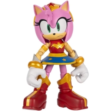 DC x Sonic the Hedgehog Figurina articulata Amy as Wonder Woman 13cm