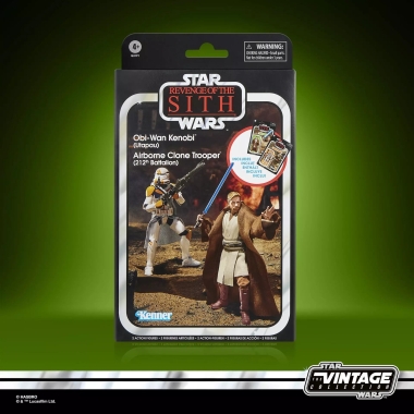 Star Wars Revenge of the Sith Set figurine articulate Obi-Wan Kenobi (Utapau) & Clone Trooper (212th Battalion) 10cm)
