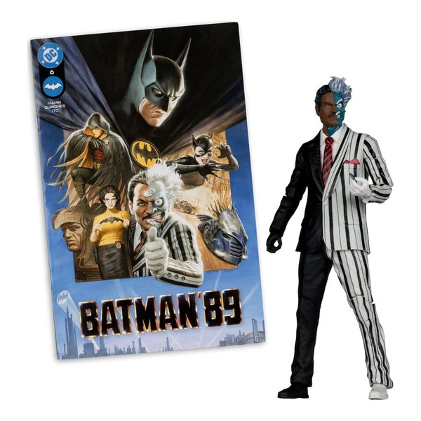 DC Direct Page Punchers Figurina articulata Two-Face (Batman ‘89) (Red Platinum Edition) 18 cm