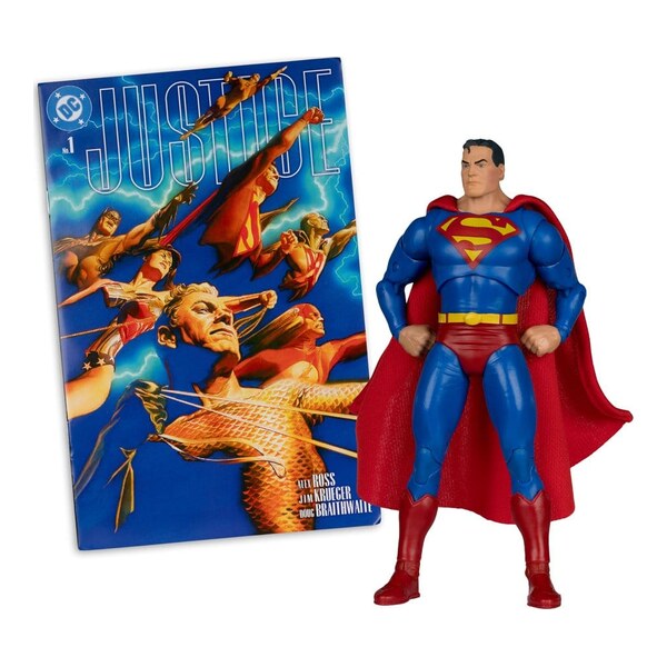 DC Direct Page Punchers Figurina articulata Superman (Justice #1) (Red Platinum Edition) 18 cm