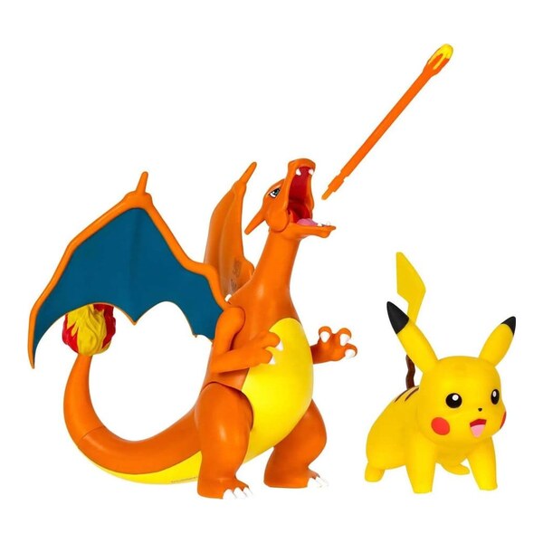 Pokemon Set 2 figurine articulate Charizard 11 cm & Pikachu 5 cm