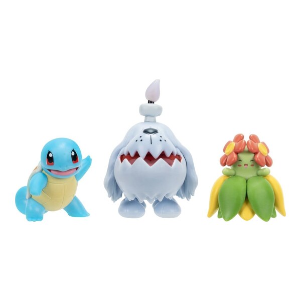 Pokemon Battle Set 3 figurine Squirtle, Greavard & Bellossom