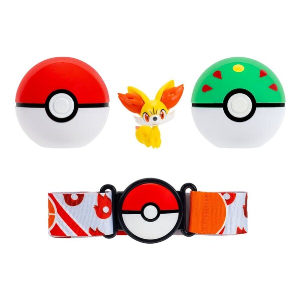 Pokemon Clip 'n' Go Belt Set cu figurina Fennekin