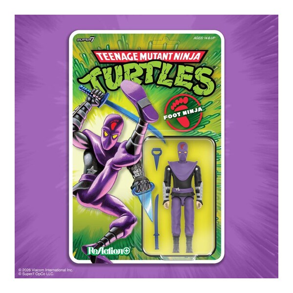 Teenage Mutant Ninja Turtles ReAction+ Figurina articulata Foot Ninja (Wave 01)