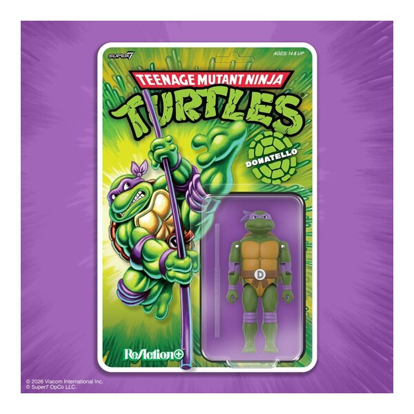 Teenage Mutant Ninja Turtles ReAction+ Figurina articulata Donatello (Wave 01)