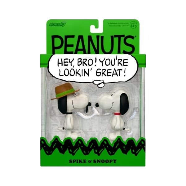Peanuts ReAction Set 2 figurine articulate Snoopy & Spike 10 cm