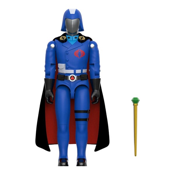 GI Joe ReAction+ Figurina articulata Cobra Commander (Movie, Black Cape)(Wave 06) 10 cm
