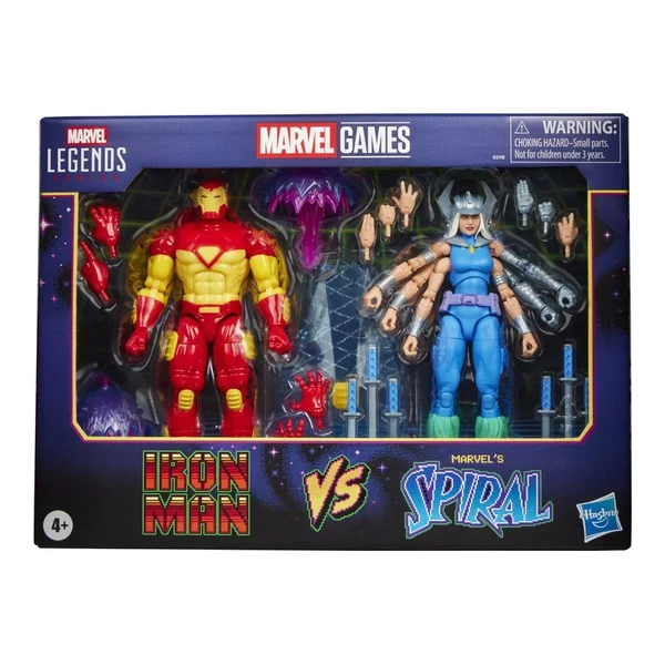 Marvel Games Set 2 Figurine articulate Iron Man vs Marvels Spiral 15cm