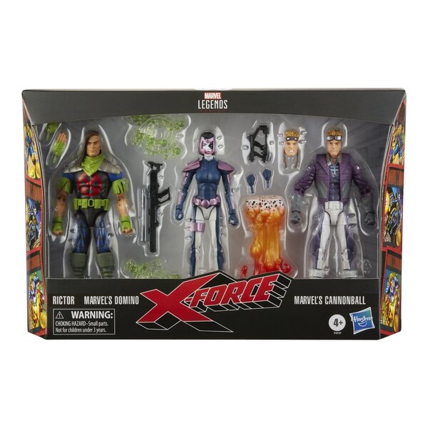 Marvel Legends  Set 3 figurine articulate  X-Force (Rictor, Domino, Cannonball) 15 cm