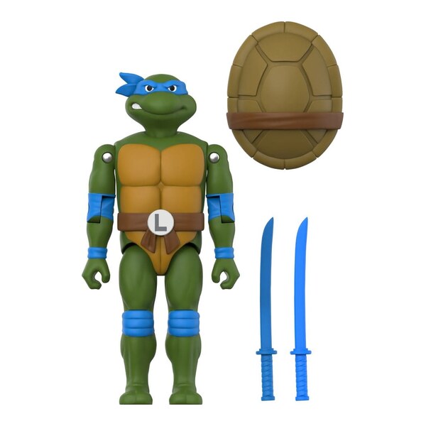 Teenage Mutant Ninja Turtles ReAction+ Figurina articulata Leonardo (Wave 02)