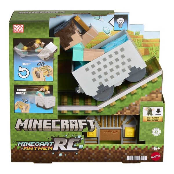 Minecraft RC Vehicul Steve in Minecart