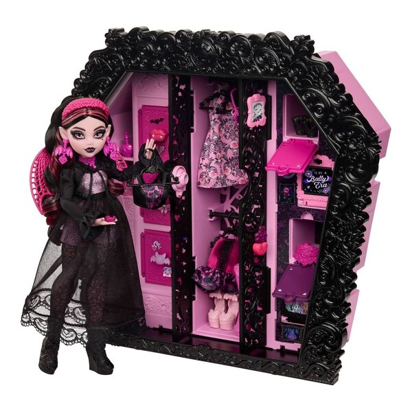 Monster High Ultimate Skulltimate Papusa Draculaura cu garderoba