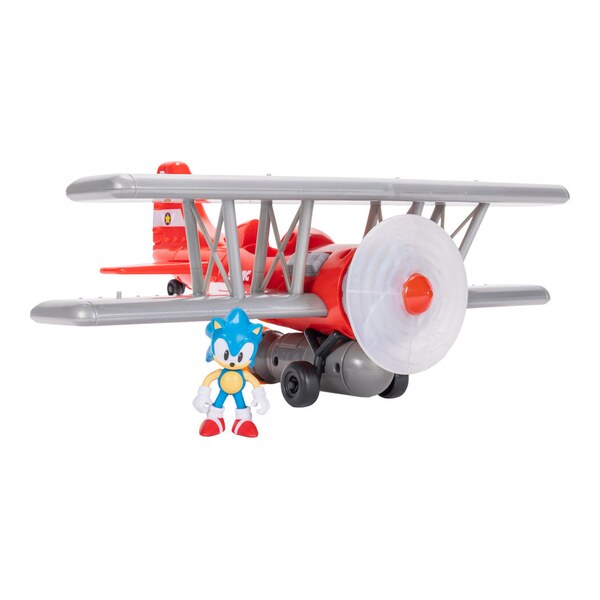Sonic the Hedgehog Set biplan Tornado si figurina articulata Sonic