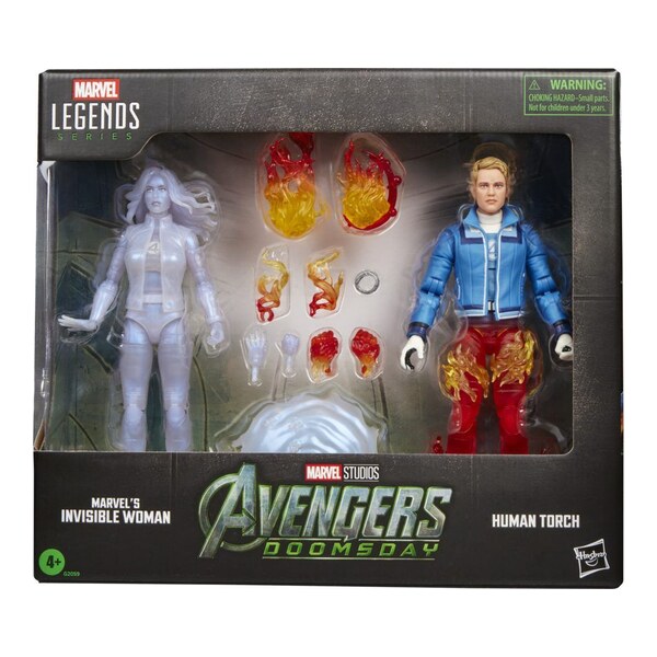 Marvel Legends Series Avengers Doomsday Set 2 figurine articulate Invisible Woman & Human Torch  15cm