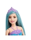 Barbie Dreamtopia papusa printesa cu par albastru