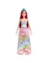 Barbie Dreamtopia papusa printesa cu par roz