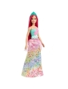 Barbie Dreamtopia papusa printesa cu par roz