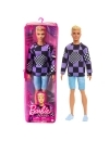 Barbie papusa baiat Fashionistas blond cu bluza cu imprimeu geometric