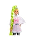 Papusa Barbie Extra cu par verde neon
