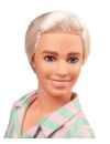 Barbie The Movie Doll Ken Wearing Pastel Striped Beach Matching Set