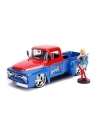 DC Bombshells 1956 Ford F100 cu figurina, macheta auto 1:24