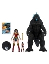 DC Justice League Monsterverse DC Multiverse Set 2 figurine articulate Wonder Woman Vs. Atomic Blast Godzilla 18 cm 