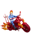Marvel Legends Figurina articulata Ghost Rider (Johnny Blaze) si motocicleta 15cm