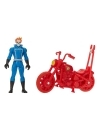 Marvel Legends Retro Collection Vehicul si figurina articulata Ghost Rider 10 cm
