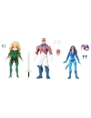 Marvel Legends X-Men Meggan and Captain Britain and Shadowcat set 3 figures 15 cm