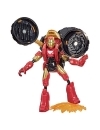 Avengers Marvel Bend and Flex Set 2 in 1: motocicleta si figurina flexibila Rider Iron Man 15 cm