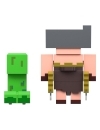 Minecraft Legends Set 2 figurine articulate Creeper vs Piglin Bruiser 8 cm