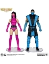 Mortal Kombat Set 2 figurine articulate Sub-Zero vs. Mileena (Klassiks) 18 cm