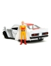 One Punch Man Hollywood Rides Diecast Model 1/24 1974 Mazda RX-3 cu figurina One Punch Man 