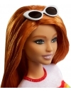 Papusa Barbie Fashionista cu fustita si tricou curcubeu