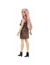 Papusa Barbie Fashionistas cu parul roz