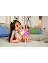Barbie Fashionistas satena cu rochie roz cu buline