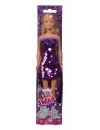 Papusa Steffi Love Swap - in rochita violet, cu paiete reversibile 29 cm