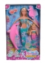 Papusi Steffi Love si Evi sirene, cu delfin 29 cm